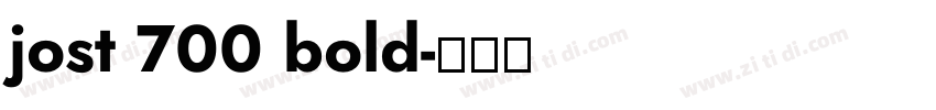 jost 700 bold字体转换